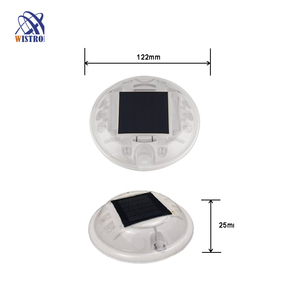 4 способа 8 шт. пластиковый маркер для тротуара ip68 Водонепроницаемый Солнечный светодиодный ударный дорожный стержень - Product Image 3