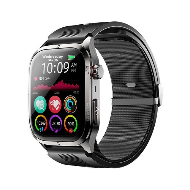 Heart Rate Sleep Monitoring Square AMOLED 2.06" Large-Screen AI Smartwatch for Calling 7-14 Days Battery Life Fitcloudpro