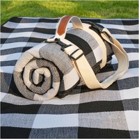 Tapis de pique-nique portable d'extérieur pour le printemps, épais, imperméable, pliable, en éponge acrylique haute densité PVA, tissu Oxford pour le sol