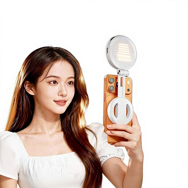 Mini Mobile Phone Magnetic Foldable Adjustable Color Temperature Portable Handheld Live Photography Beauty Photo Lighting
