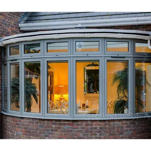 <span class=keywords><strong>Baie</strong></span> vitrée et nœud en aluminium, style campagnard avec verre bas pour le balcon - Product Image 1