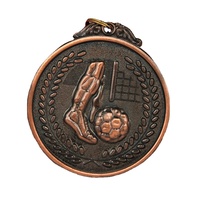 2023 Metal World Award Gold Sliver Soccer Aleación de zinc 3D Football Medal Cup y Trophy Sport Race Badge Personalización
