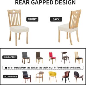 <span class=keywords><strong>Fundas</strong></span> <span class=keywords><strong>de</strong></span> Asiento Impermeables Estilo Cojín <span class=keywords><strong>para</strong></span> <span class=keywords><strong>Sillas</strong></span> <span class=keywords><strong>de</strong></span> <span class=keywords><strong>Comedor</strong></span>/Cocina, Juego <span class=keywords><strong>de</strong></span> 6 <span class=keywords><strong>Fundas</strong></span> Elásticas <span class=keywords><strong>para</strong></span> <span class=keywords><strong>Sillas</strong></span>, Extraíbles y Lavables a Máquina - Product Image 5