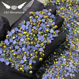 พลอยเทียม N1แบบรีดติดเองสำหรับเสื้อผ้าพลอยเทียมคริสตัลหลังเรียบติดพลอยเทียมแบบติดได้ด้วยวิธี Hotfix เป็นจำนวนมาก - Product Image 1