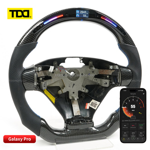 Volante de fibra de carbono TDD LED para Hyundai Veloster, personalizable. - Product Image 4