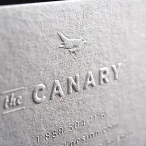 Impressão personalizada luxuosa do papelão do papel do algodão da impressão do nome do cartão de visita