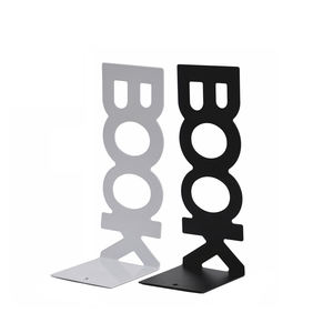 Reggilibri a forma di libro in metallo <span class=keywords><strong>porta</strong></span> <span class=keywords><strong>libri</strong></span> a strisce lunghe dal <span class=keywords><strong>Design</strong></span> elegante - Product Image 1