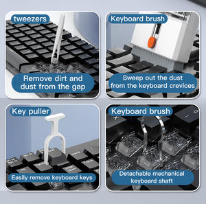 Kit de limpieza de teclado 22 en 1, <span class=keywords><strong>limpiador</strong></span> de ordenador portátil, herramienta de cepillo de <span class=keywords><strong>pantalla</strong></span> de ordenador, multifunción para iPad, iPhone, auriculares, Monitor de cámara - Product Image 5