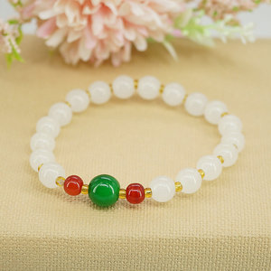 Pulsera <span class=keywords><strong>de</strong></span> jade <span class=keywords><strong>de</strong></span> cristal con cuentas para mujer, nuevo diseño, DS 2022, pulsera <span class=keywords><strong>de</strong></span> jade elástica <span class=keywords><strong>de</strong></span> estilo <span class=keywords><strong>nacional</strong></span> - Product Image 3