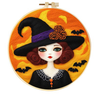 ChangxuTextile Décoration d'Halloween en feutre fantôme et citrouille, la plus vendue, ornement suspendu pour enfants, motif dessin animé, en feutre de laine fait main