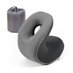 U-Shape <b>Memory</b> Foam Nap <b>Pillow</b> Medium Firmness Blue Grey For Home Office Sleep Support - Product Image 1
