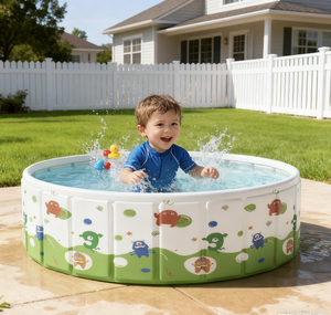 <span class=keywords><strong>Bañera</strong></span> <span class=keywords><strong>Plegable</strong></span> de PVC Ecológica Yangchen para Bebés y Niños, Diseño Redondo Moderno y Duradero, Portátil, Sin Tapa - Product Image 3