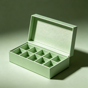 Custom Logo Chocolate <b>Box</b> with Multiple Compartments Rigid Cardboard Paper Hinged Packaging Gift <b>Box</b> for Chocolates Truffles - Product Image 1