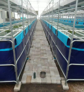 Système d'aquaculture à recirculation à haute densité réservoirs de poissons grands étangs de pisciculture réservoirs de pisciculture en Pvc pour l'extérieur - Product Image 6