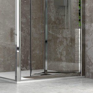Kamalu KM4000S Moderna Porta Doccia Scorrevole 90x90cm con Vetro Spesso 6mm e Telaio in Alluminio per Bagno o Hotel - Product Image 5