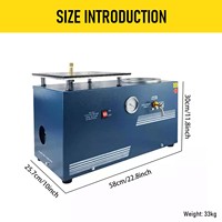 Machine de moulage sous vide 2L compacte pour bijoux en or, fabrication par cire perdue, avec cloche de 9" x 8", OEM