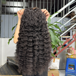 Pelucas Rizadas Vietnamitas y Birmanas Hechas con Cabello Humano Virgen 100% Natural, Cutícula Alineada, Color 1B - Product Image 5