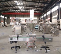 Machines de remplissage semi-automatique de lait en poudre de sacs de poche Tarière Remplisseurs de bouteilles Assaisonnement Machines d'emballage en poudre