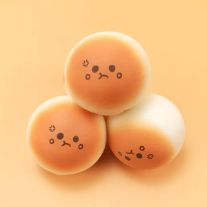Most Popular TPR Cartoon Simulation Food Steamed Bread Flour Filling Venting Slow <b>Rebound</b> Pressure Release Toys for Kids - Product Image 1
