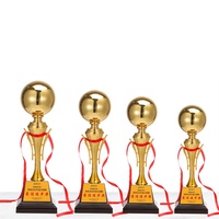 Nouvelles créations en métal, trophée de sport personnalisé en or, coupe, vente en gros, trophée de football en bronze imprimé UV, souvenirs sportifs européens