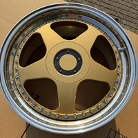 Vente flash - Jantes en alliage forgé - Bronze doré - 5x120 - Jantes forgées pour Corvette Z06 C7 C8 Stingray Honda Passport Elite BMW M235i