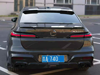 Kit carrosserie en fibre de carbone sèche pour BMW G70, style MSY amélioré, haute qualité, comprenant lèvre avant, jupes latérales, diffuseur et spoiler