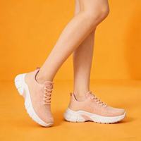 Chaussures de course sur route pour femmes, livraison rapide, baskets athlétiques basses en maille respirante et légère en PU, à lacets, pour le printemps
