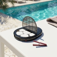 Distributeur de chlore flottant NICE DESIGN, distributeur de produits chimiques pour piscine avec clip porte-comprimés, 5 x 3 " comprimés de chlore, alimentateur de chlore
