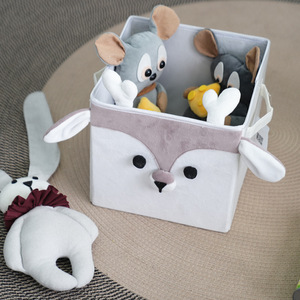 Boîte de rangement en tissu au design de dessin animé mignon <span class=keywords><strong>pour</strong></span> jouets, panier carré pliable <span class=keywords><strong>pour</strong></span> vêtements sales, organisation de la maison - Product Image 3