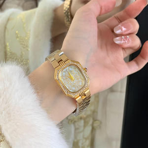 Reloj de Pulsera de Cuarzo para Mujer, Nuevo, Exquisito, de Alta Calidad, con Diamantes de Morganita, Diseño Moderno, Correa de Acero Inoxidable, Resistente al Agua - Product Image 5