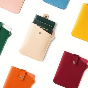 Pu Leather <b>Holder</b> Hand-Carrying Document Passport <b>Wallet</b> Gift for Travel - Product Image 1