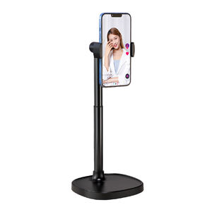 X66 Portable Desktop Stand Mount Adjustable <b>Foldable</b> Support <b>Table</b> Alloy Metal Aluminum Mobile Phone Holder for Video - Product Image 5