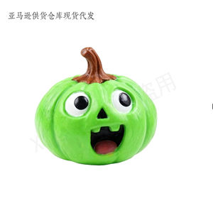 Statuetta di Zucca Nera in Resina Personalizzata con Superficie Testurizzata Retrò per Decorazioni di Halloween, Ornamento Artigianale Spaventoso - Product Image 3