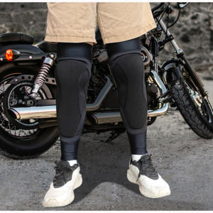 Ensemble de protections pour les genoux et les coudes en coque souple de haute qualité, pour les motards, les motocross, protège-genoux - Product Image 2