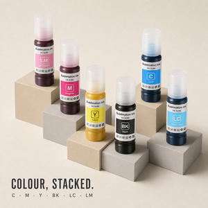 Tinta de Sublimación al por Mayor, 100 ml, para Impresora de Escritorio Epson EcoTank Serie L, 6 Colores, Tinta de Transferencia de Calor para Camisetas y Tazas - Product Image 1