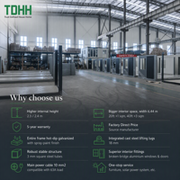 TDHH Vorgefertigtes Baustellenbüro Modulares Containerbüro Stahlrahmen Tragbarer Arbeitsplatz für Bauprojekte Ingenieurcamp