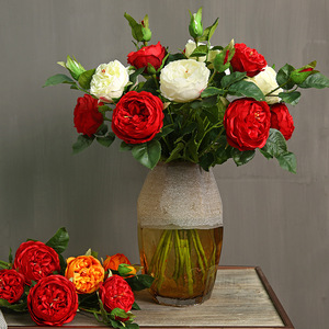 Roses artificielles Yihua Floral Art, 62 cm, fleurs en soie, style romantique et simple, pour la décoration de table de salon - Product Image 4
