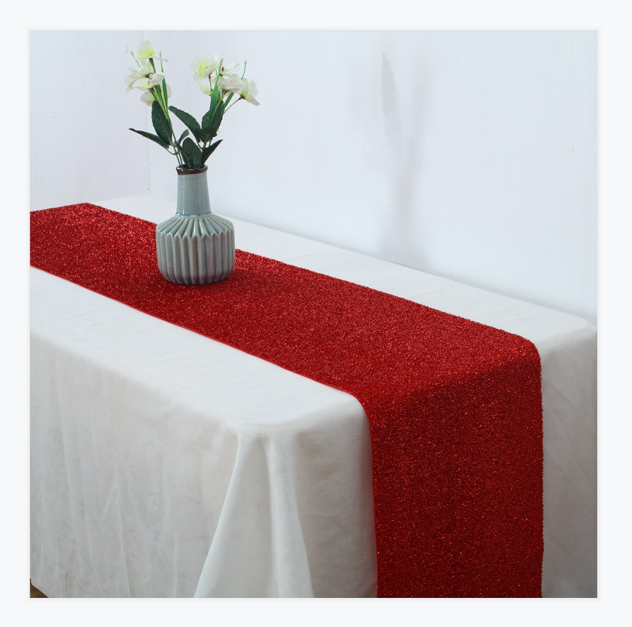 Пользовательские простые современные рождественские вышитые алмазные шахтеры Свадебные тканые настольные Бегуны