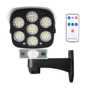 Luz de vigilancia para exteriores con energía solar y sensor de movimiento humano, 77 bombillas LED para iluminación de seguridad en el hogar - Product Image 2