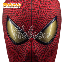 Topeng Halloween Amazing Spider-man yang Dapat Disesuaikan - Resin Fotosensitif 3D Kostum Cosplay Dewasa Unisex Karakter Film