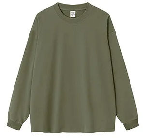 OEM ODM personalizado nuevo Retro Camiseta de manga larga cuello redondo pulóver gota hombro transpirable camiseta para hombres - Product Image 5