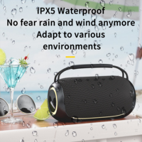 Nouveau design Haut-parleur Super Boombox 40W avec éclairage LED RVB Haut-parleur portable BT étanche sans fil pour la maison et les fêtes en plein air