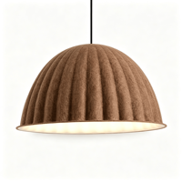 Suspension acoustique en dôme moulé en feutre PET 100% fibre de polyester insonorisant pour plafond, fabrication OEM
