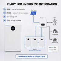 Batterie LiFePO4 certifiée UL1973 16 kWh 48 V/51,2 V 314 Ah avec CAN RS485 pour projets d'onduleurs hybrides et de systèmes solaires ESS