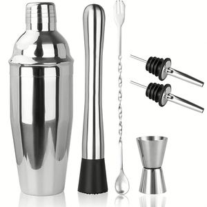 Luxury Stainless Steel <b>Cocktail</b> Shaker <b>Set</b> Custom Bar Tools for <b>Cocktail</b> Enthusiasts Bar Tools Bartender Kit - Product Image 4
