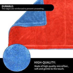 Toalla <span class=keywords><strong>de</strong></span> Microfibra <span class=keywords><strong>de</strong></span> Doble Torsión, Grande, Premium, 1000GSM, Gruesa, Suave, Súper Absorbente, para Secado <span class=keywords><strong>de</strong></span> Autos - Product Image 2