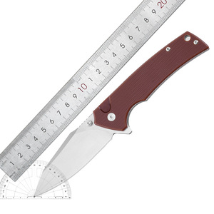 Couteau de poche pliant, couteau à fruits, lame <span class=keywords><strong>en</strong></span> acier Damas, manche G10, camping <span class=keywords><strong>en</strong></span> plein air, petit couteau EDC portable - Product Image 5