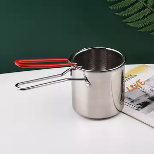 Edelstahl korb Robuster Bratkorb Praktischer Frittier korb - Product Image 3