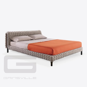 Gainsville muebles de lujo de alta calidad dormitorio tapizado 1,5 y 1,8 M juegos de cama matrimonial juego de cama doble - Product Image 2