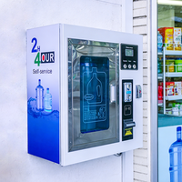 Terminal Inteligente de Venta de Agua Montado en Pared con Sistema de Pago Múltiple, Dispensador de Autoservicio con Monedas y Tarjeta IC para Kiosco de Agua Comunitario